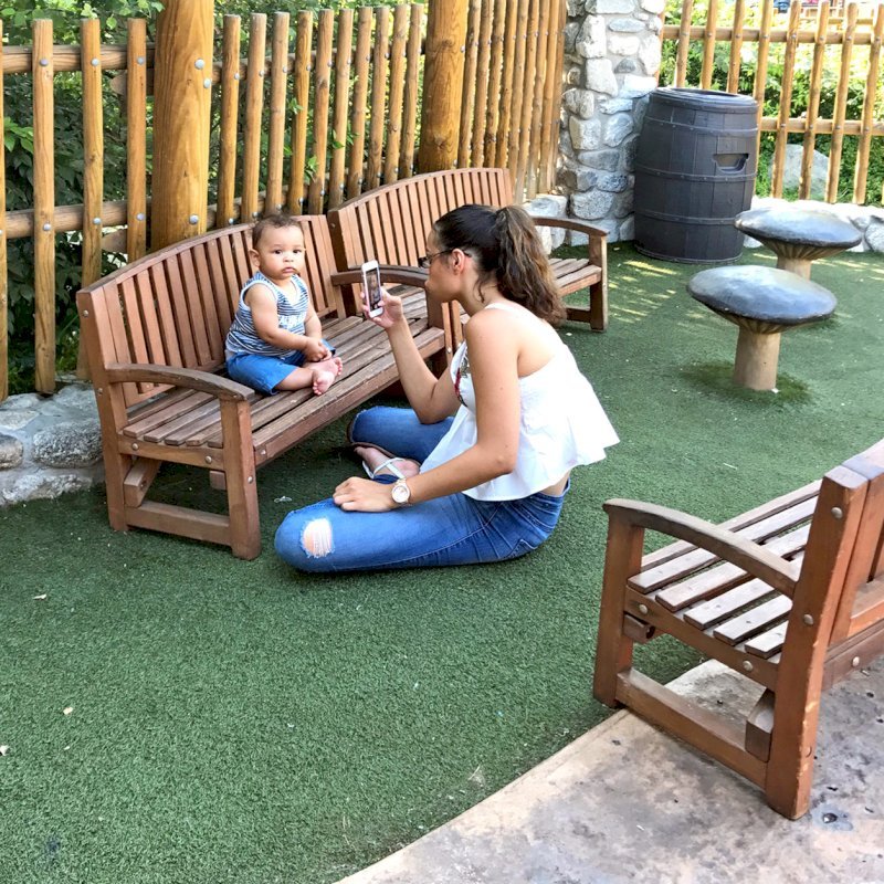 Outdoor Kids Wood Bench, Outdoor Wood Bench for Toddlers